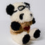Goggles Panda Plush Keychain
