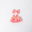 Pink Monogram Dress Set for Labubu