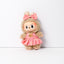 Pink Monogram Dress Set for Labubu