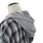 Plaid Hooded Button Up
